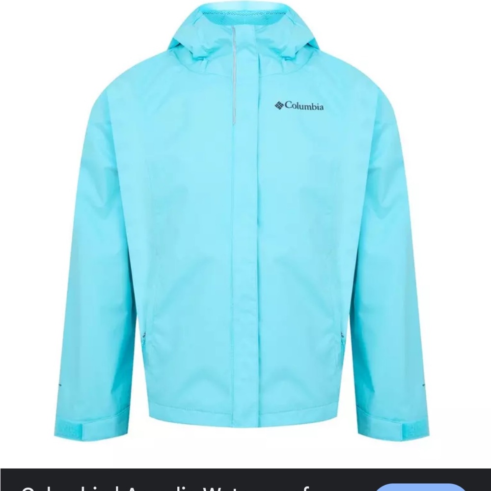 Columbia sportswear Arcadia Kids Aqua Raincoat xxs 4/5T